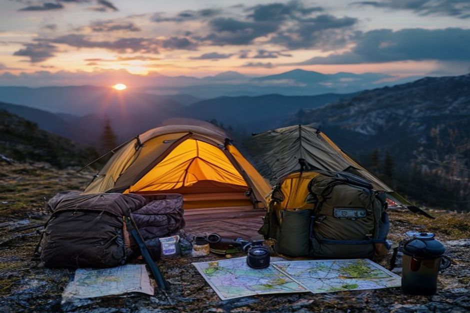 GW登山後、テント泊デビューで失敗した話。本当に必要な準備とはの装備・テント泊イメージ