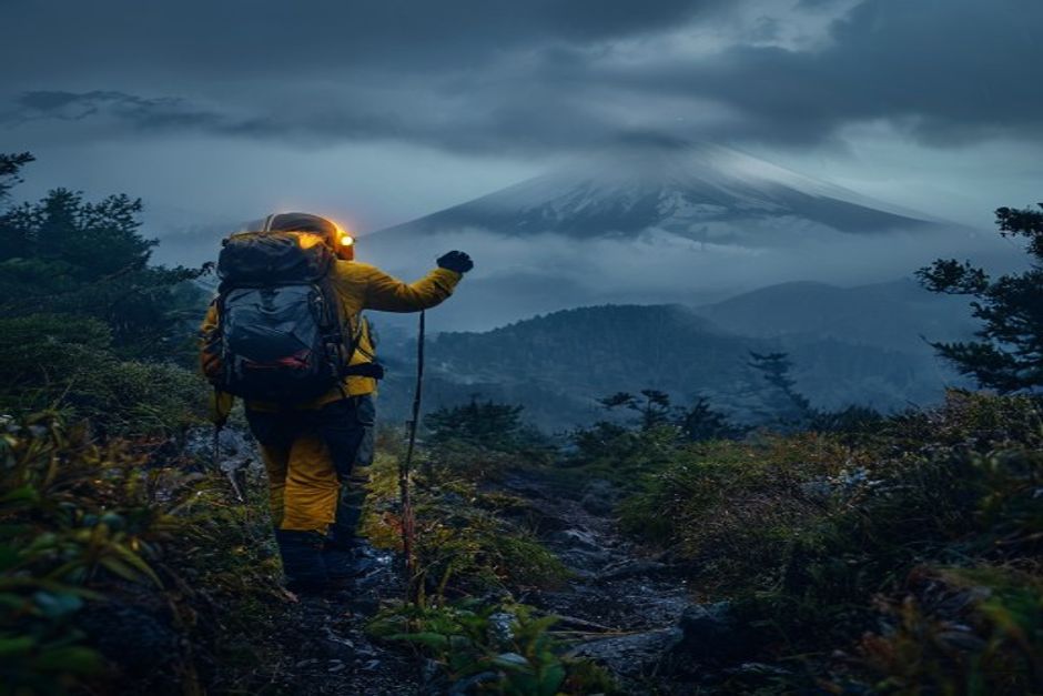 富士山ご来光の必需品7つ|ヘッドライト・防寒着・モバイルバッテリーは必携【初心者向け】のイメージ画像