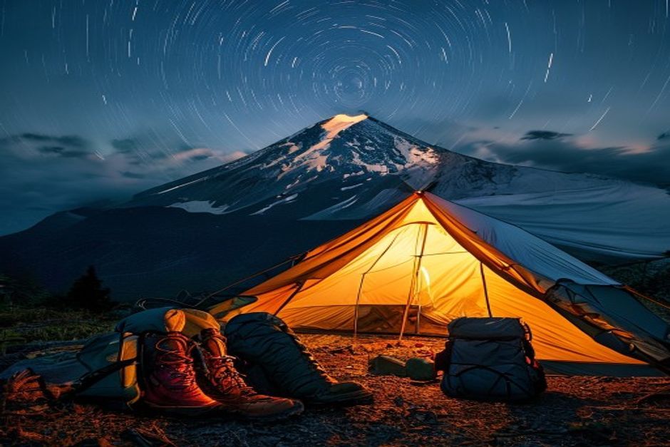 【2026年版】富士山登山の三種の神器｜初心者が最初に揃える登山靴・ザック・レインウェアの選び方に関連する登山シーン